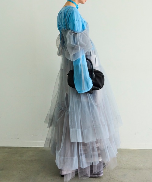 【美品】MAISON SPECIAL チュール ボリュームワンピース 2-way Tulle Volume Camisole dress/2WAYチュールボリュームキャミ
