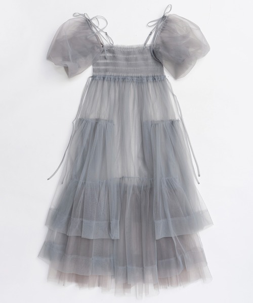 2-way Tulle Volume Camisole dress/2WAYチュールボリュームキャミ