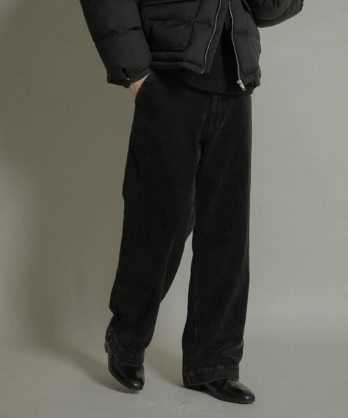 SENSE OF PLACE by URBAN RESEARCH（センスオブプレイスバイアーバンリサーチ）の「ケミカルコーデュロイストレートパンツ（その他パンツ・メンズ・ライトベージュ/ブルー/ブラック・MEDIUM/LARGE）」の2枚目の写真