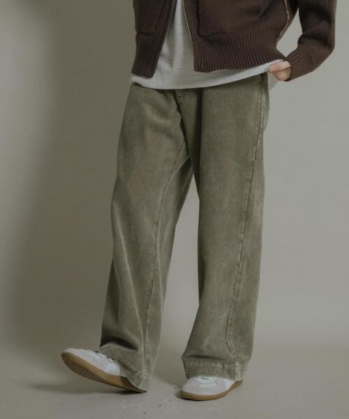 SENSE OF PLACE by URBAN RESEARCH（センスオブプレイスバイアーバンリサーチ）の「ケミカルコーデュロイストレートパンツ（その他パンツ・メンズ・ライトベージュ/ブルー/ブラック・MEDIUM/LARGE）」の17枚目の写真