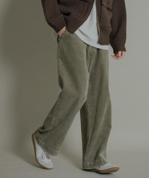 SENSE OF PLACE by URBAN RESEARCH（センスオブプレイスバイアーバンリサーチ）の「ケミカルコーデュロイストレートパンツ（その他パンツ・メンズ・ライトベージュ/ブルー/ブラック・MEDIUM/LARGE）」の19枚目の写真