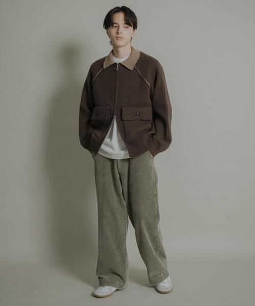 SENSE OF PLACE by URBAN RESEARCH（センスオブプレイスバイアーバンリサーチ）の「ケミカルコーデュロイストレートパンツ（その他パンツ・メンズ・ライトベージュ/ブルー/ブラック・MEDIUM/LARGE）」の20枚目の写真