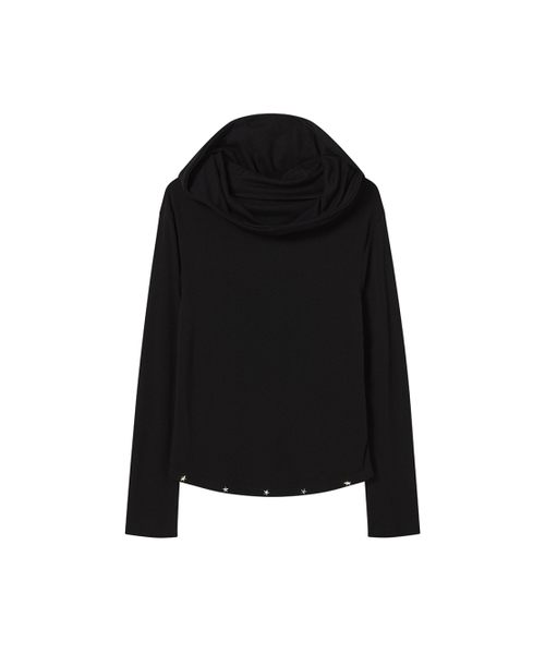 NYXX(エヌワイエックスエックス)の「STUD HOODIE BLACK(パーカー・レディース・その他・F)」の2枚目の写真