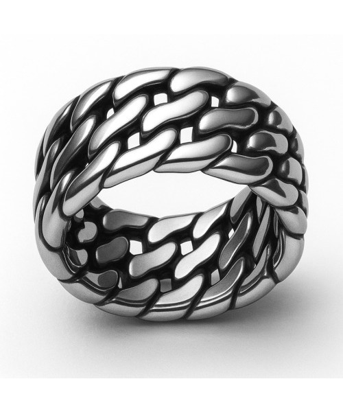 MARK-4（マーク4）の「DOUBLE CHAIN RING（リング・メンズ・その他・15号/18号/21号/23号）」の2枚目の写真
