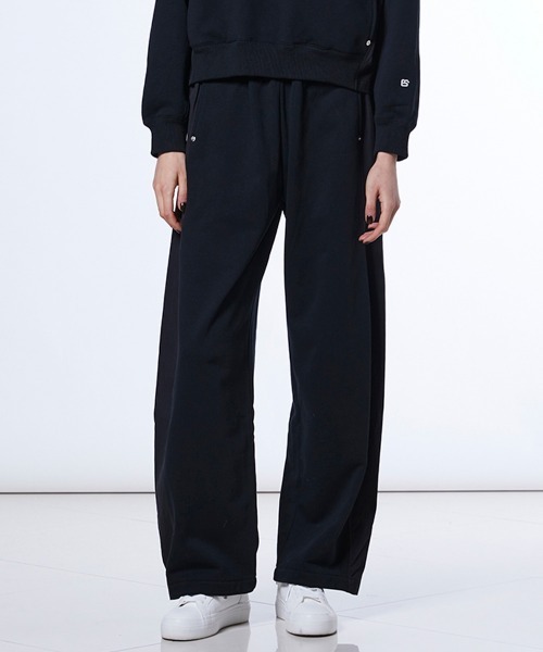 ESSENTIAL（エッセンシャル）の「裏毛タフタドッキングパンツ（その他パンツ・レディース・グレー/ブラック・38/36）」の2枚目の写真