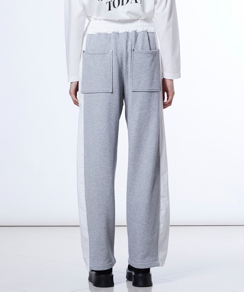 ESSENTIAL（エッセンシャル）の「裏毛タフタドッキングパンツ（その他パンツ・レディース・グレー/ブラック・38/36）」の5枚目の写真