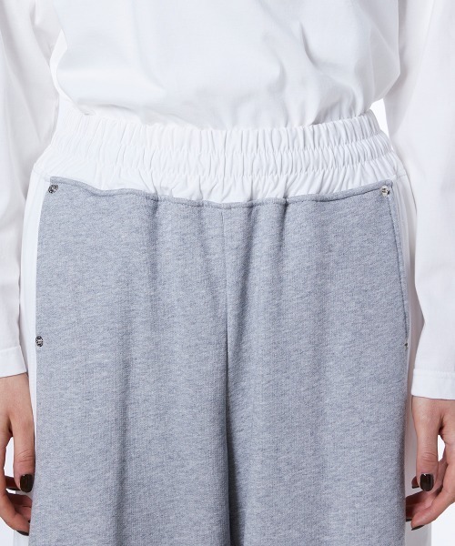 ESSENTIAL（エッセンシャル）の「裏毛タフタドッキングパンツ（その他パンツ・レディース・グレー/ブラック・38/36）」の6枚目の写真