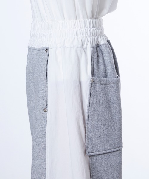 ESSENTIAL（エッセンシャル）の「裏毛タフタドッキングパンツ（その他パンツ・レディース・グレー/ブラック・38/36）」の8枚目の写真