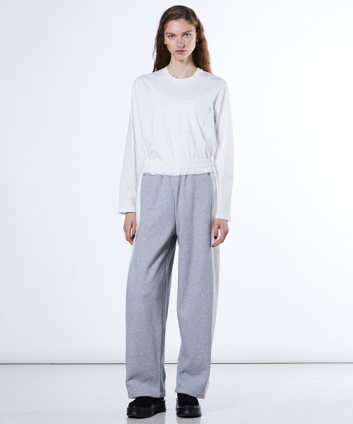 ESSENTIAL（エッセンシャル）の「裏毛タフタドッキングパンツ（その他パンツ・レディース・グレー/ブラック・38/36）」の14枚目の写真