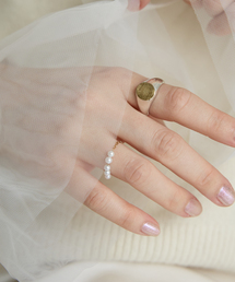 IENA | GIGI/ジジ 別注 PEARL CHAIN RING EX(リング)