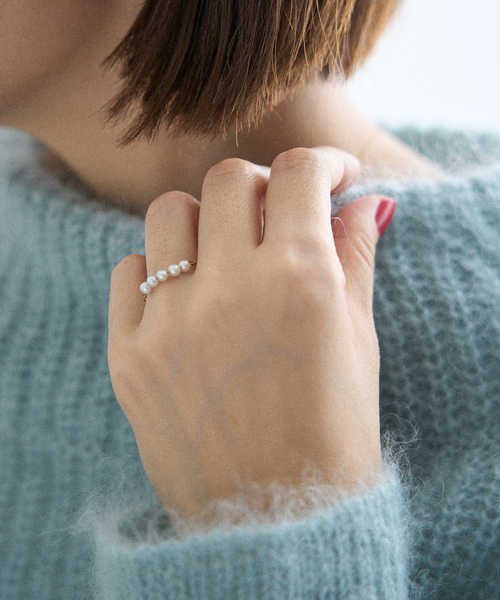 GIGI/ジジ 別注 PEARL CHAIN RING EX（リング）｜IENA（イエナ）の