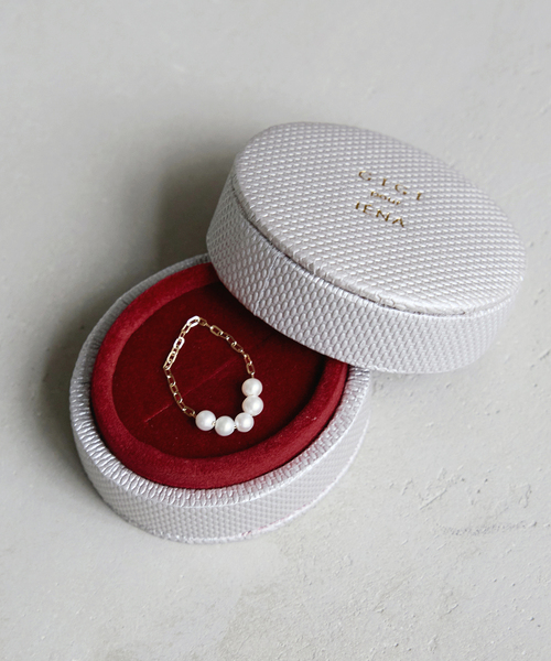 GIGI ジジ　IENA別注　チェーンパールリング GIGI/ジジ 別注 PEARL CHAIN RING EX（リング）｜IENA（イエナ）の