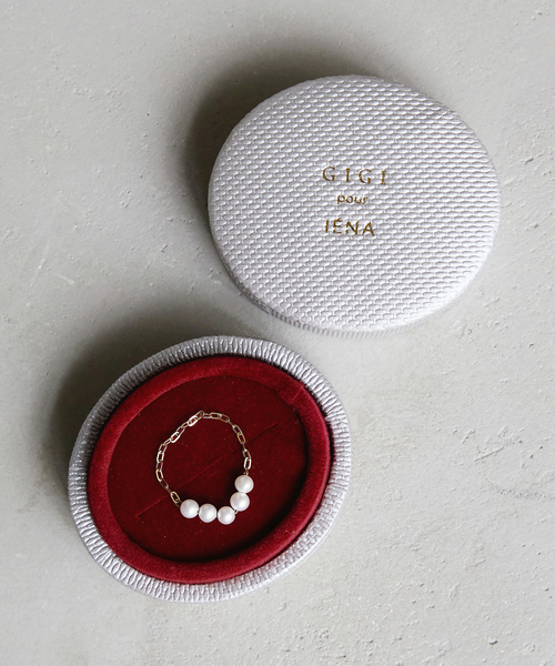 GIGI ジジ　IENA別注　チェーンパールリング GIGI/ジジ 別注 PEARL CHAIN RING EX（リング）｜IENA（イエナ）の