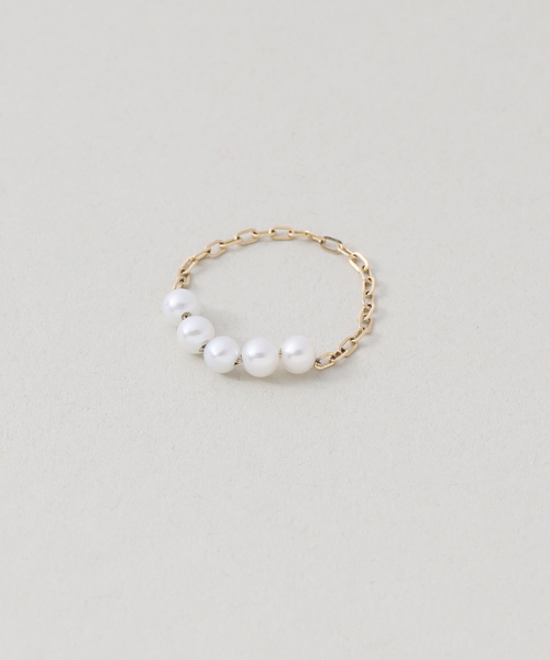 GIGI/ジジ 別注 PEARL CHAIN RING EX（リング）｜IENA（イエナ）の
