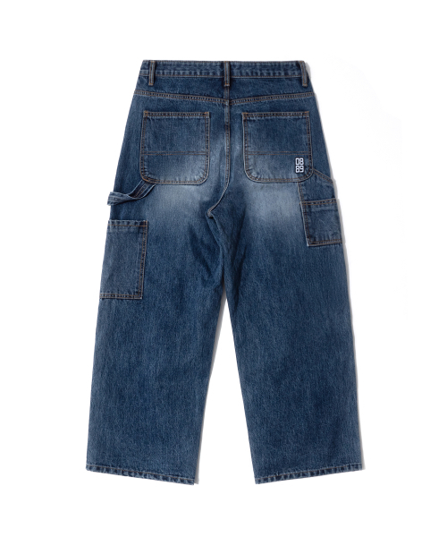 QT8 GARMENTS(キューティーエイトガーメント)の「TL Double Knee Washed Pants (Non-Painted Blue)(デニムパンツ・レディース・その他・MEDIUM/LARGE/X-LARGE)」の3枚目の写真