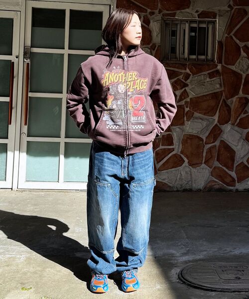 QT8 GARMENTS(キューティーエイトガーメント)の「TL Double Knee Washed Pants (Non-Painted Blue)(デニムパンツ・レディース・その他・MEDIUM/LARGE/X-LARGE)」の8枚目の写真