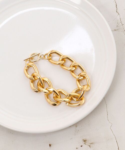 le.coeur blanc（ルクールブラン）の「O チェーンブレスレット（ブレスレット・レディース・ゴールド・FREE）」の2枚目の写真