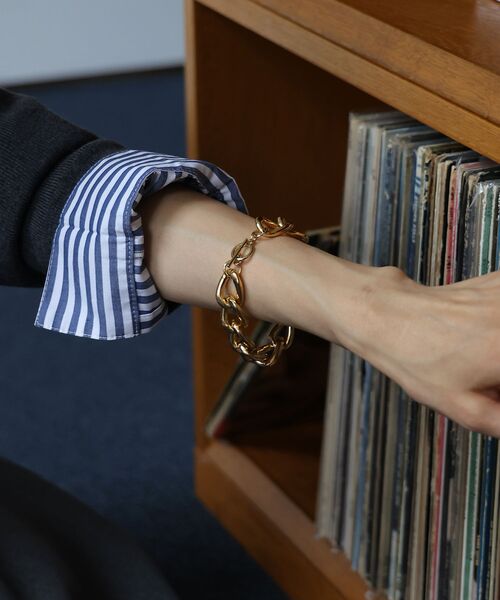 le.coeur blanc（ルクールブラン）の「O チェーンブレスレット（ブレスレット・レディース・ゴールド・FREE）」の4枚目の写真