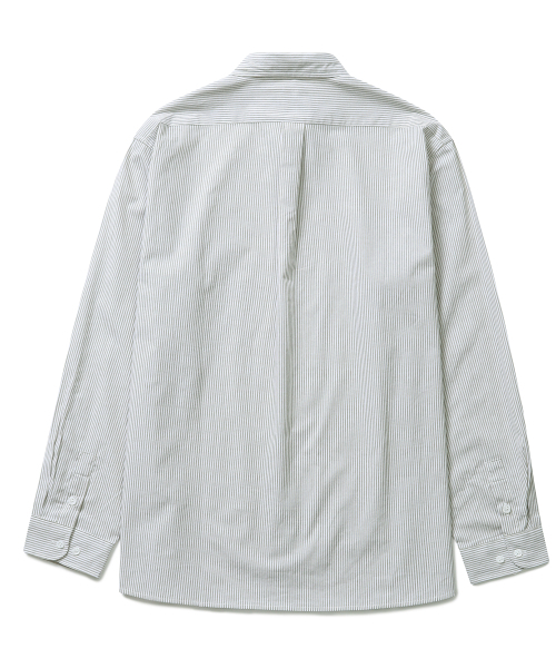 CONNECT KINLOCH（コネクトキンロック）の「オックスフォードストライプシャツ（グリーン）（シャツ/ブラウス・メンズ・その他・MEDIUM/LARGE/X-LARGE）」の2枚目の写真