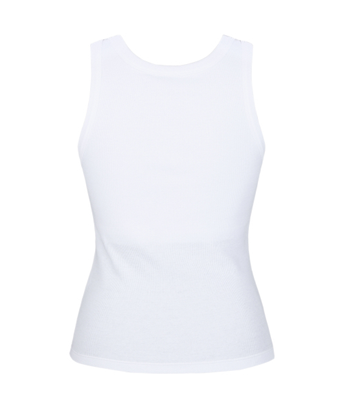 YALE(イェール)の「WOMENS RIBBED SLEEVELESS BRA TOP WHITE(Tシャツ/カットソー・レディース・その他・LARGE/MEDIUM/SMALL)」の3枚目の写真