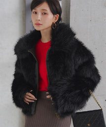 ファーコート ミックスカラー エコファー」に該当するファッション通販