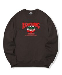 スノウイチェリーグラフィック クルーネック - ブラウン