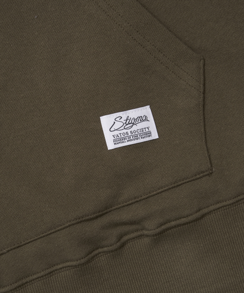 STIGMA(スティグマ)の「UNDERDOG HOODIE KHAKI(パーカー・メンズ・その他・MEDIUM/LARGE/X-LARGE)」の7枚目の写真