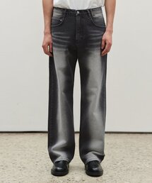 Mid Rise Wide Jeans DCPT027BlackCenter