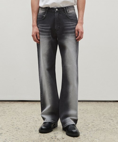 DECET(デケト)の「Mid Rise Wide Jeans DCPT027BlackCenter(デニムパンツ・レディース・その他・34/32/30/26/28)」の2枚目の写真