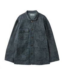 AREUBAN（アルバン）の「フレンチマンダリンカラーカバーオールジャケット_スモージーブルー（その他アウター）」