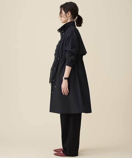 コットンナイロンタッサースタンドカラー コート（その他アウター