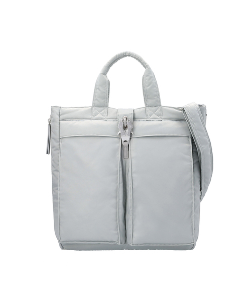 Raven Expandable Tote Bag / Silver
