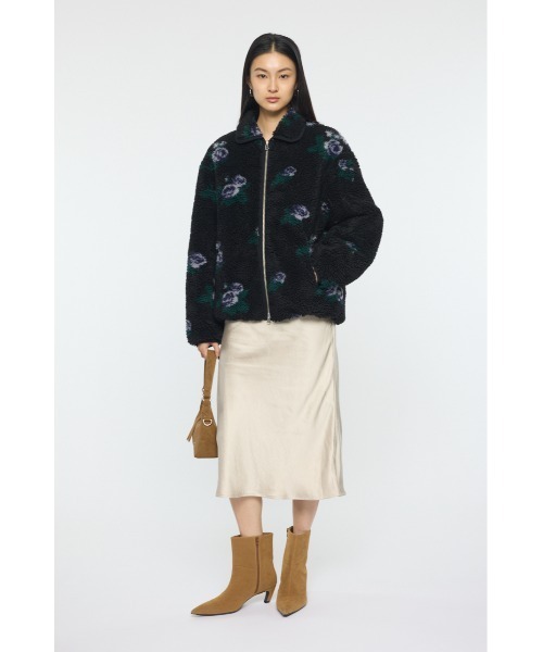 MOUSSY(マウジー)の「【26年SS新作】BOA FLEECE FLORAL ジャケット(その他アウター・レディース・アイボリー/ブラック・FREE)」の6枚目の写真