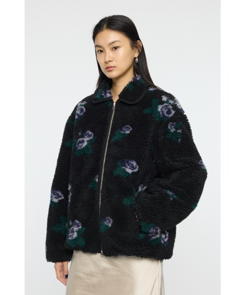 MOUSSY(マウジー)の「【26年SS新作】BOA FLEECE FLORAL ジャケット(その他アウター・レディース・アイボリー/ブラック・FREE)」の7枚目の写真
