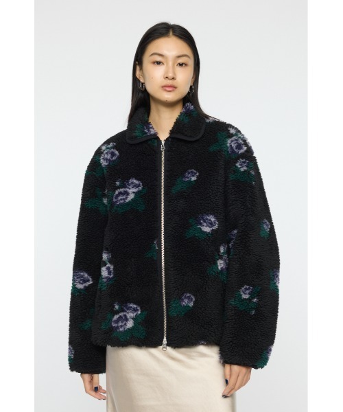 MOUSSY(マウジー)の「【26年SS新作】BOA FLEECE FLORAL ジャケット(その他アウター・レディース・アイボリー/ブラック・FREE)」の8枚目の写真
