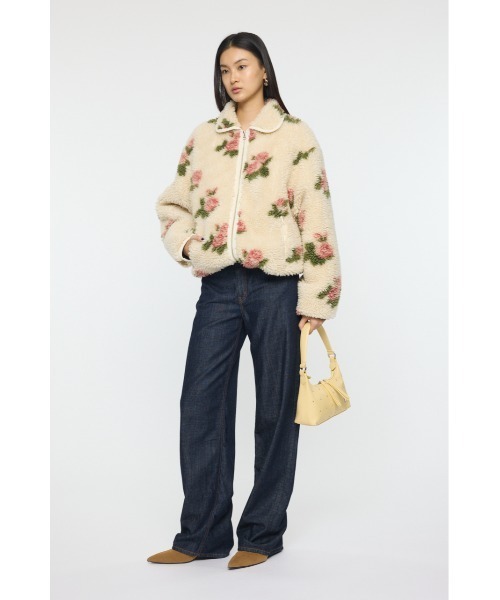 MOUSSY(マウジー)の「【26年SS新作】BOA FLEECE FLORAL ジャケット(その他アウター・レディース・アイボリー/ブラック・FREE)」の11枚目の写真