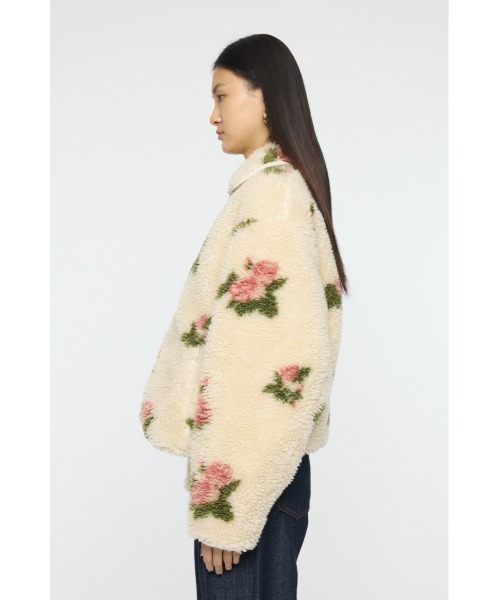 MOUSSY(マウジー)の「【26年SS新作】BOA FLEECE FLORAL ジャケット(その他アウター・レディース・アイボリー/ブラック・FREE)」の15枚目の写真