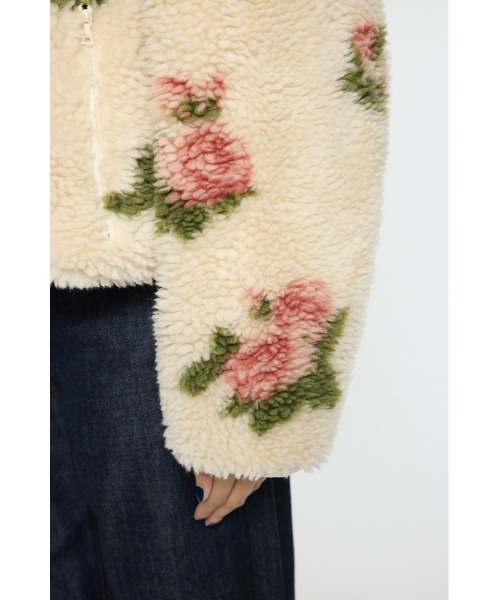 MOUSSY(マウジー)の「【26年SS新作】BOA FLEECE FLORAL ジャケット(その他アウター・レディース・アイボリー/ブラック・FREE)」の18枚目の写真