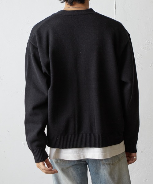 COLONY 2139(コロニートゥーワンスリーナイン)の「ダブルジップニットカーディガン(カーディガン/ボレロ・メンズ・グレー/ブラック/イエロー・MEDIUM/LARGE)」の6枚目の写真