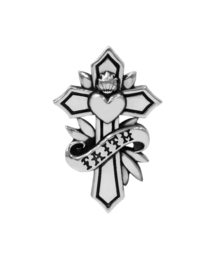 ANONYMOUS ARTISAN（アノニマスアルティザン）の「Oldschool Sacred Heart Cross Pendant（ブローチ/コサージュ）」