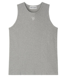 TURTLEBACK（タートルバック）の「TBK ribbed Incision sleeveless (Gray)（Tシャツ/カットソー）」