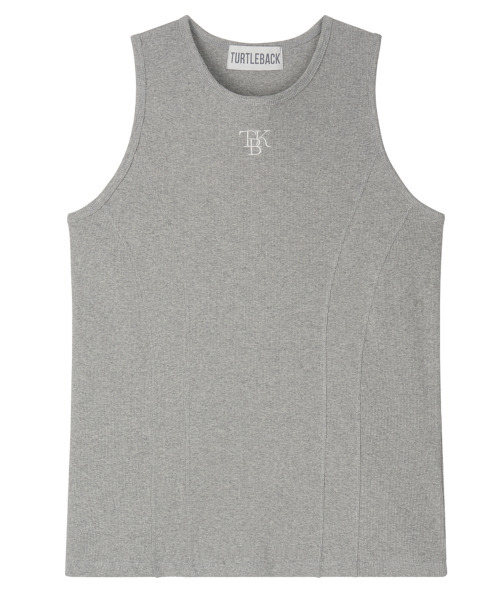 TURTLEBACK(タートルバック)の「TBK ribbed Incision sleeveless (Gray)(Tシャツ/カットソー・メンズ・グレー・LARGE/X-LARGE/XX-LARGE)」の1枚目の写真