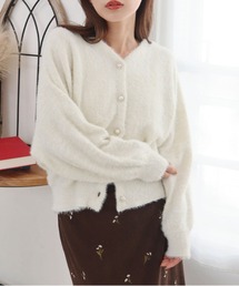 CECIL McBEE | ラメフェザードルマンカーディガン(カーディガン/ボレロ)