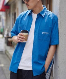 MILITARY | 【SETUP7】Regular Collar Embroidery Half Sleeve Shirt KKP/ レギュラーカラー刺繍シャツ(シャツ/ブラウス)