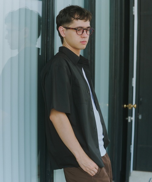 MILITARY（ミリタリー）の「【SETUP7】Regular Collar Embroidery Half Sleeve Shirt KKP/ レギュラーカラー刺繍シャツ（シャツ/ブラウス・メンズ・ブラック/ホワイト/ブルー・L/M）」の8枚目の写真