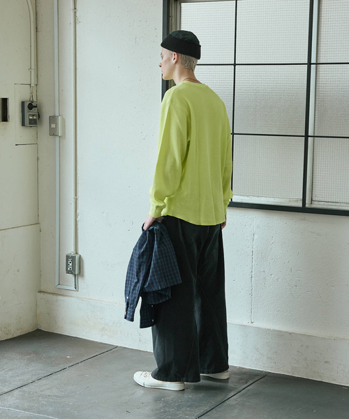 JOURNAL STANDARD（ジャーナルスタンダード）の「TCサーマル ロンT（Tシャツ/カットソー・メンズ・ホワイト/カーキ/イエロー/オレンジ/ベージュ・LARGE/MEDIUM）」の21枚目の写真