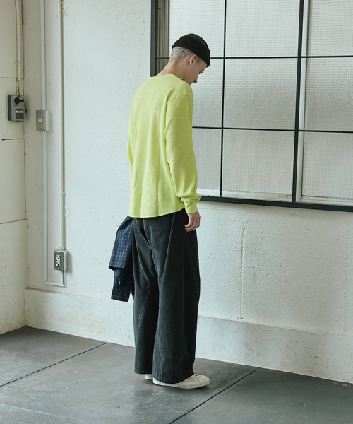 JOURNAL STANDARD（ジャーナルスタンダード）の「TCサーマル ロンT（Tシャツ/カットソー・メンズ・ホワイト/カーキ/イエロー/オレンジ/ベージュ・LARGE/MEDIUM）」の22枚目の写真