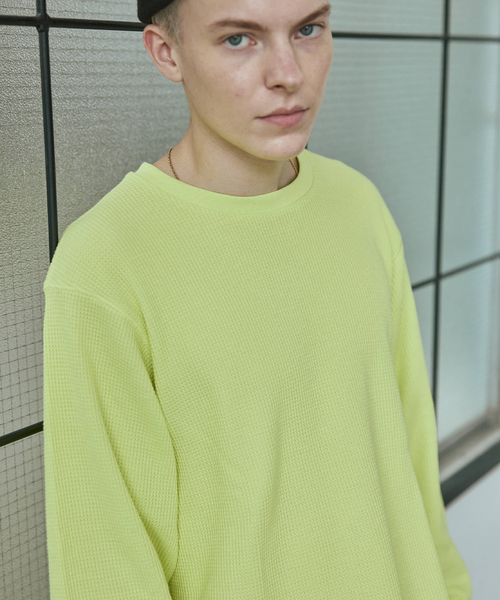 JOURNAL STANDARD（ジャーナルスタンダード）の「TCサーマル ロンT（Tシャツ/カットソー・メンズ・ホワイト/カーキ/イエロー/オレンジ/ベージュ・LARGE/MEDIUM）」の6枚目の写真