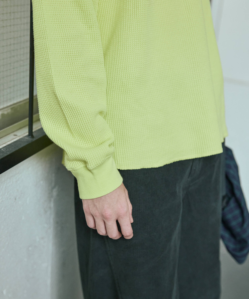 JOURNAL STANDARD（ジャーナルスタンダード）の「TCサーマル ロンT（Tシャツ/カットソー・メンズ・ホワイト/カーキ/イエロー/オレンジ/ベージュ・LARGE/MEDIUM）」の7枚目の写真