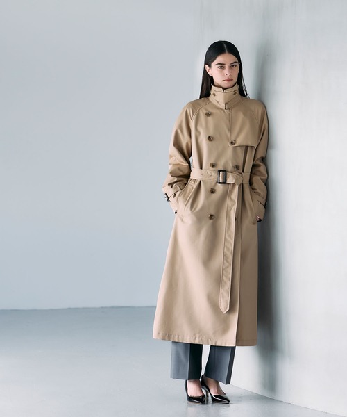 N.O.R.C（ノーク）の「ロングトレンチコート（その他アウター・レディース・ベージュ/ネイビー・S/M/L）」の3枚目の写真